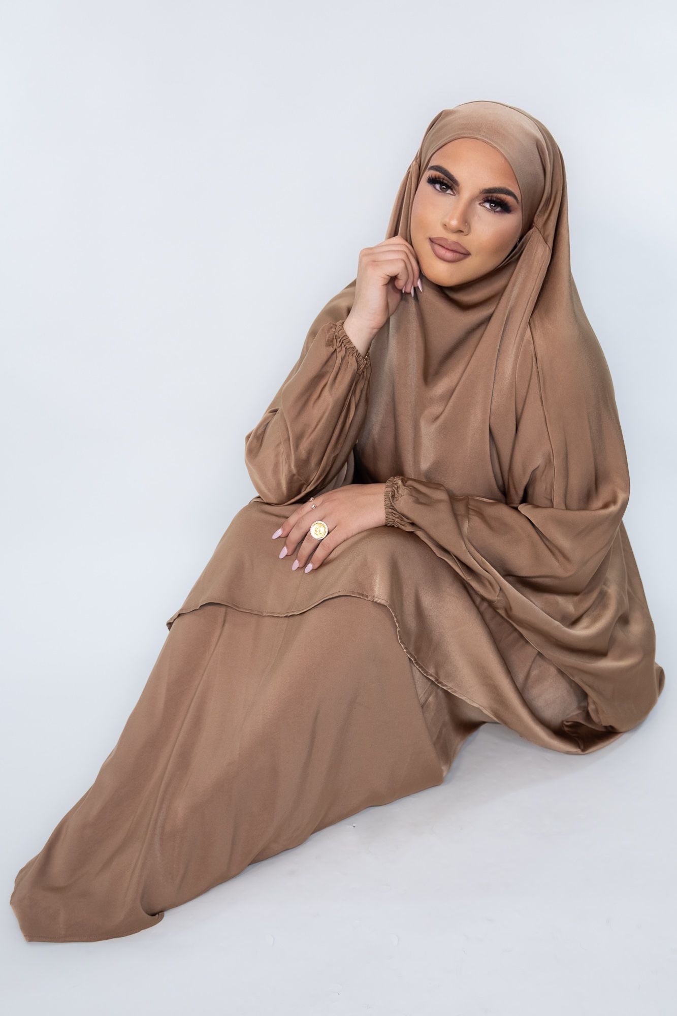 Sahar Jilbab Set Coffee