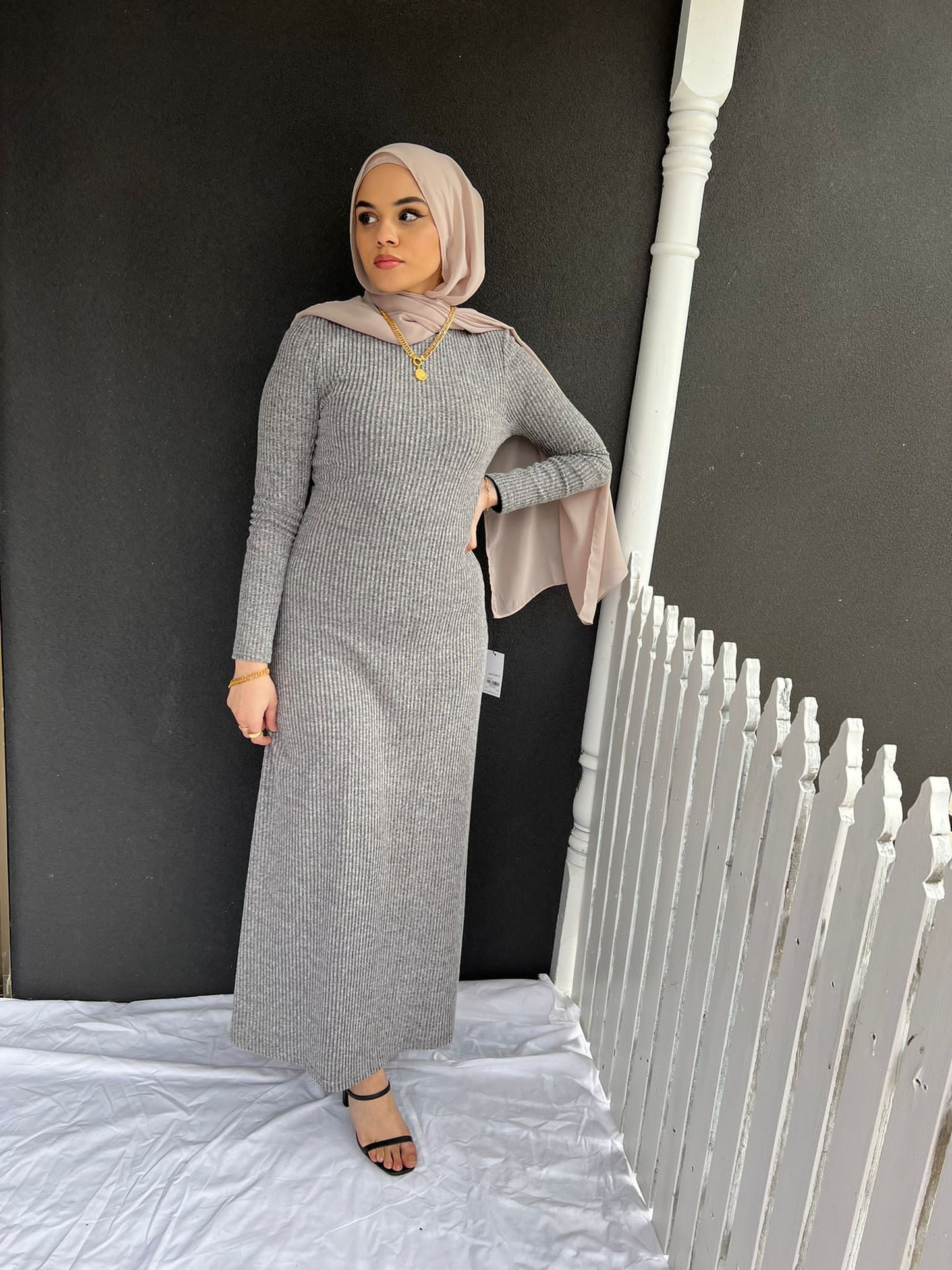 Ribbed Knit Dress