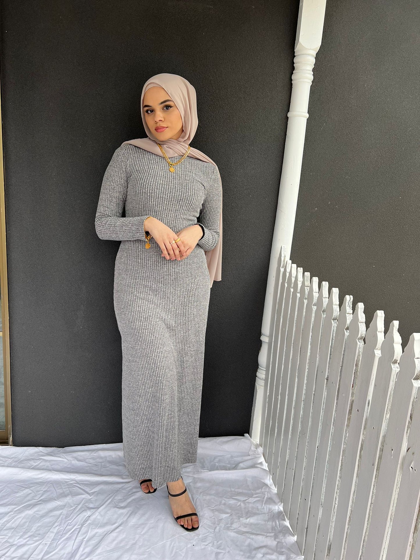 Ribbed Knit Dress