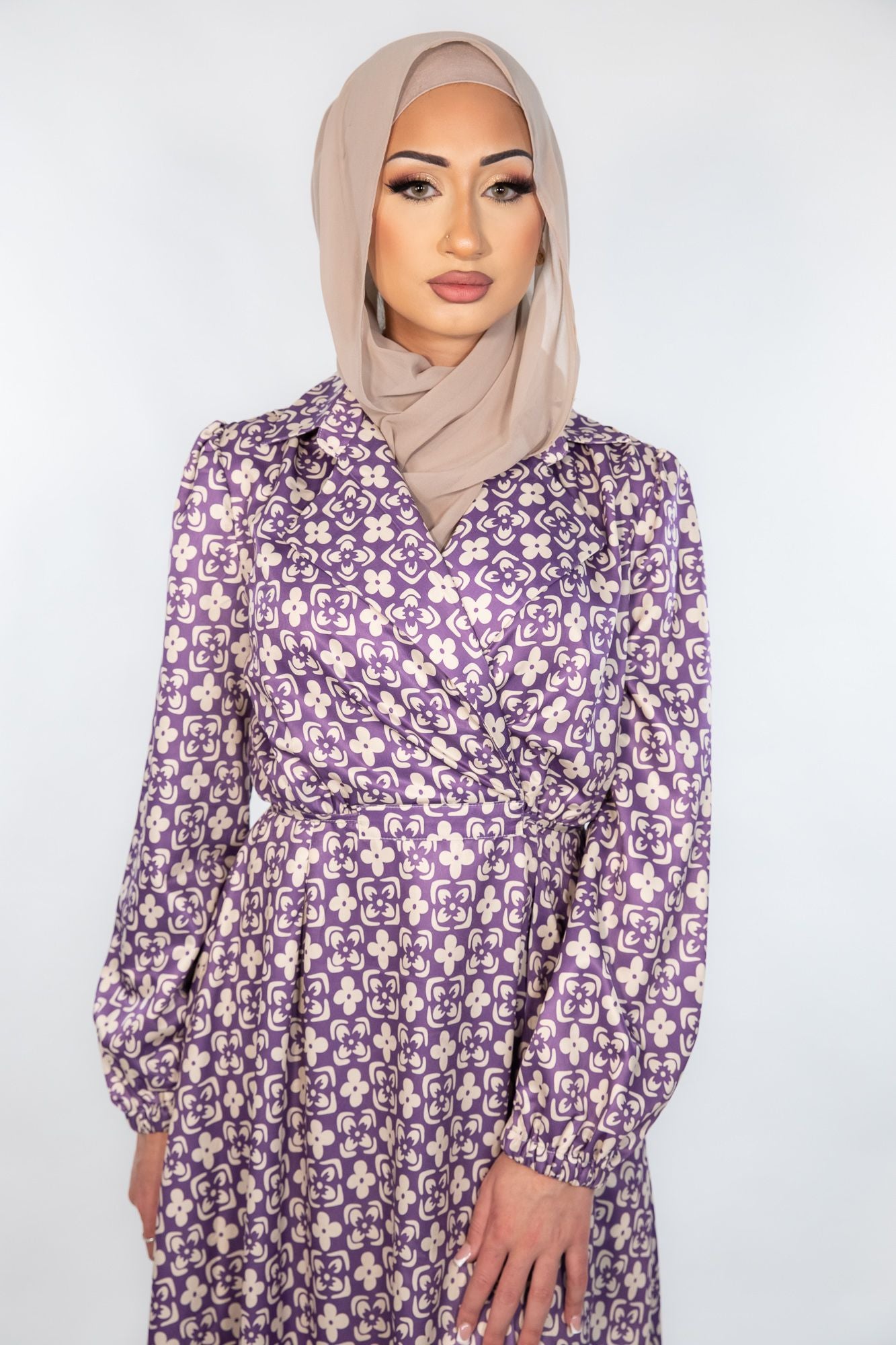 Floral Geo Print Dress