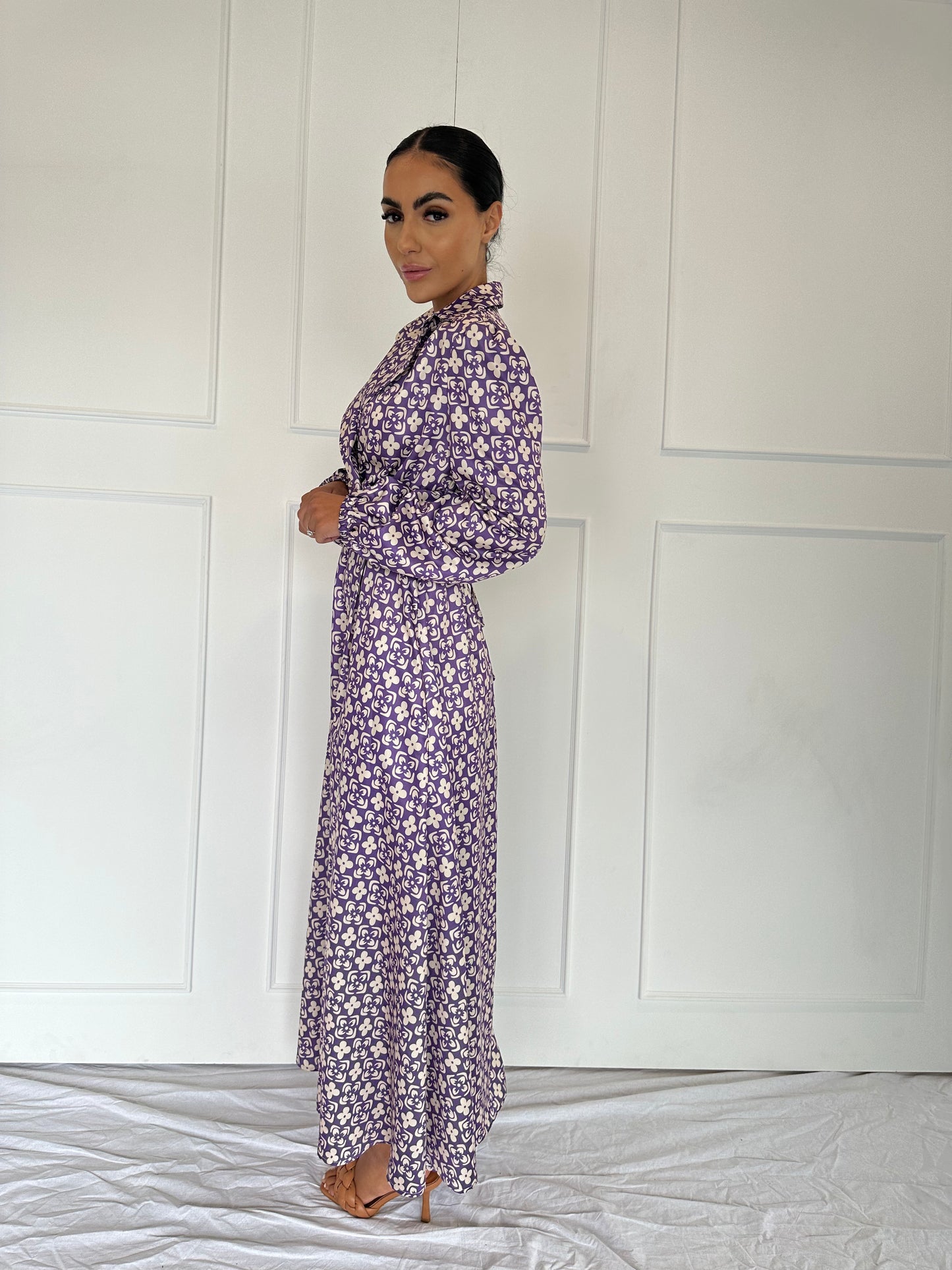Floral Geo Print Dress