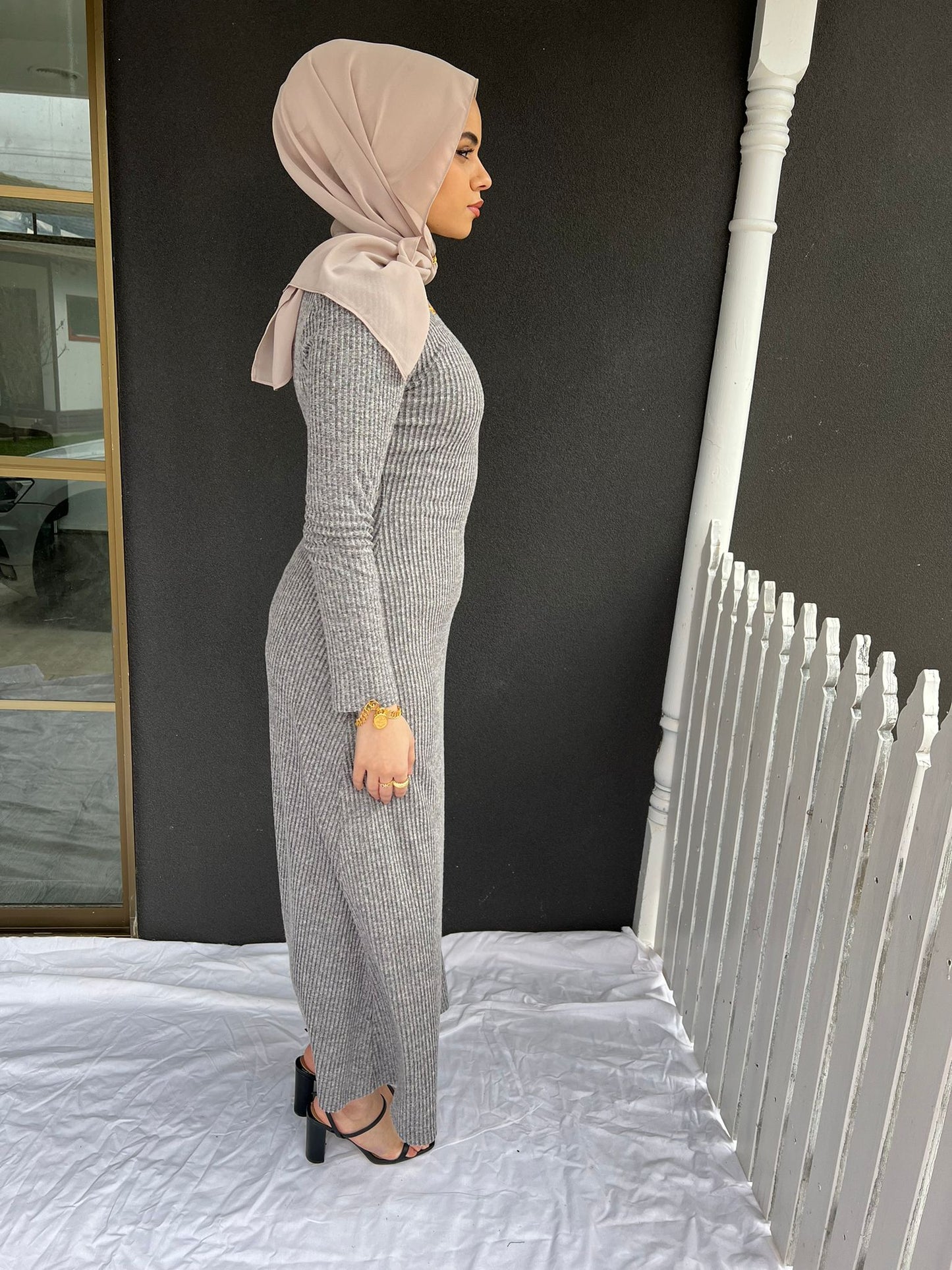 Ribbed Knit Dress