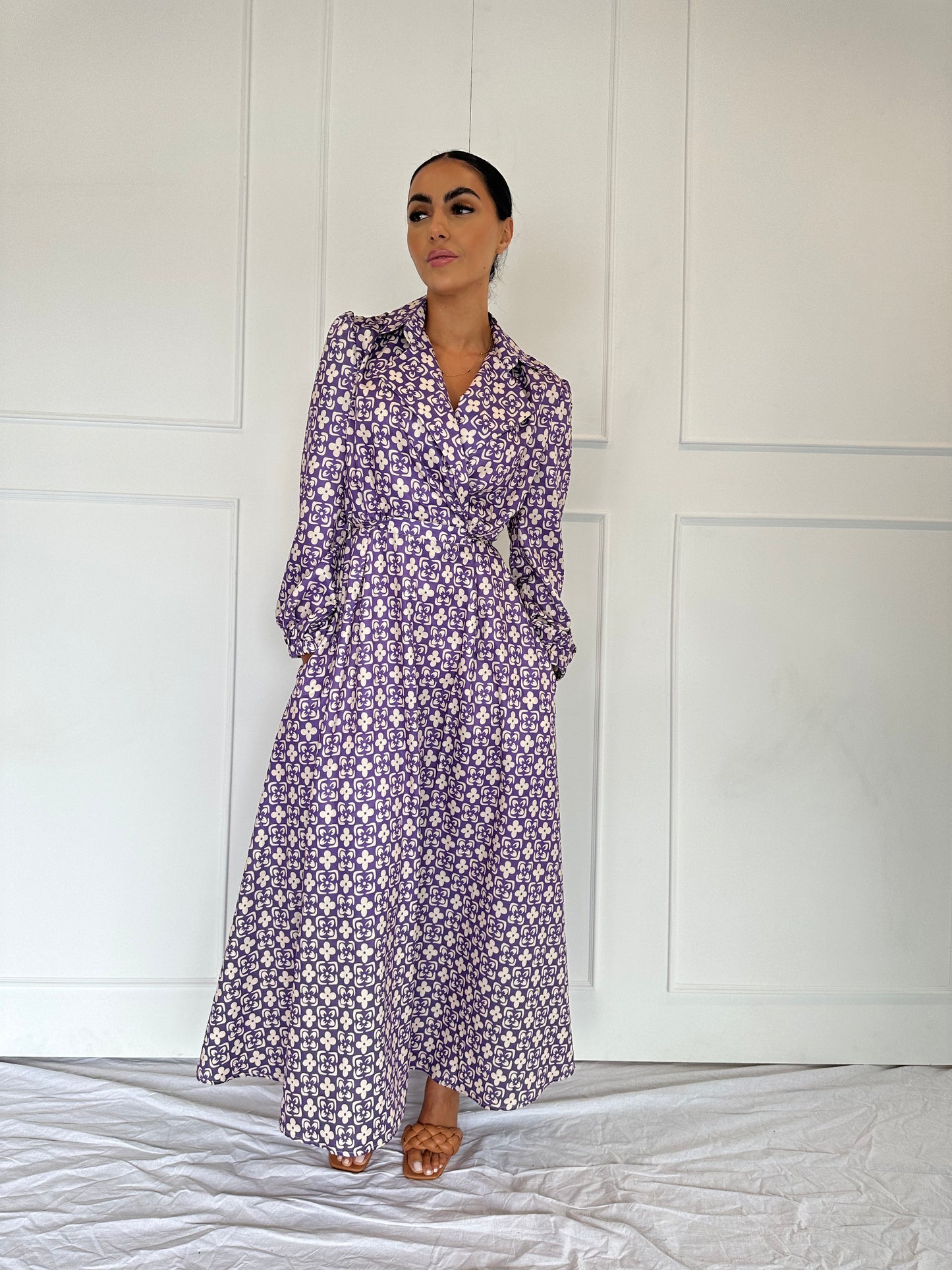 Floral Geo Print Dress