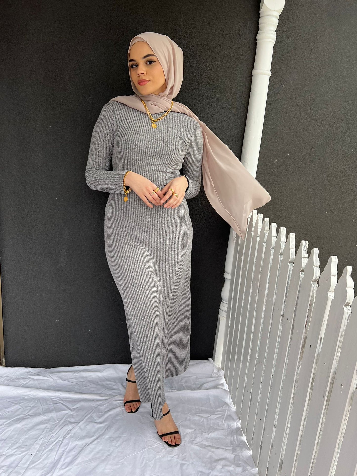 Ribbed Knit Dress