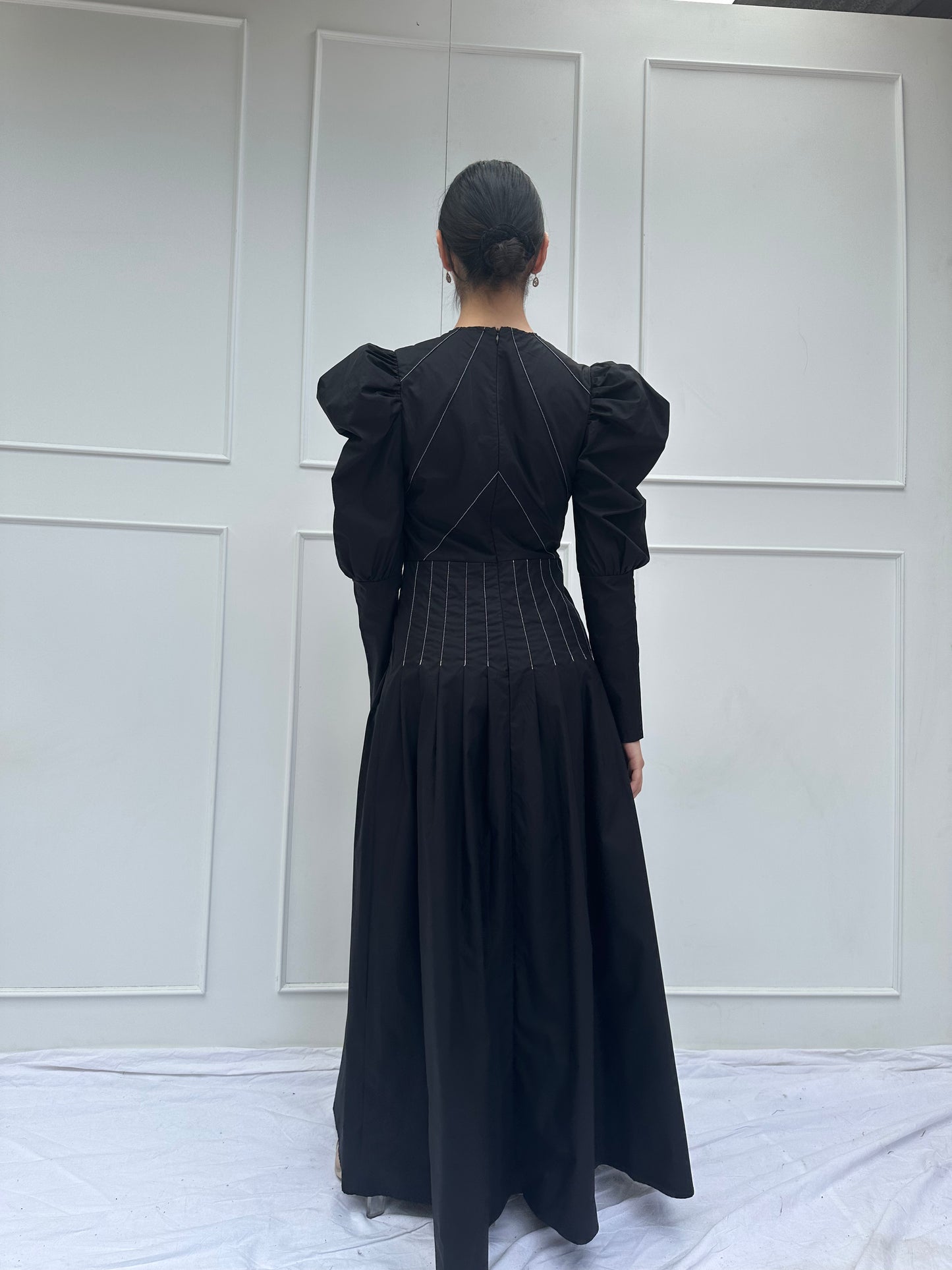 Eva Puff Sleeve Maxi Dress