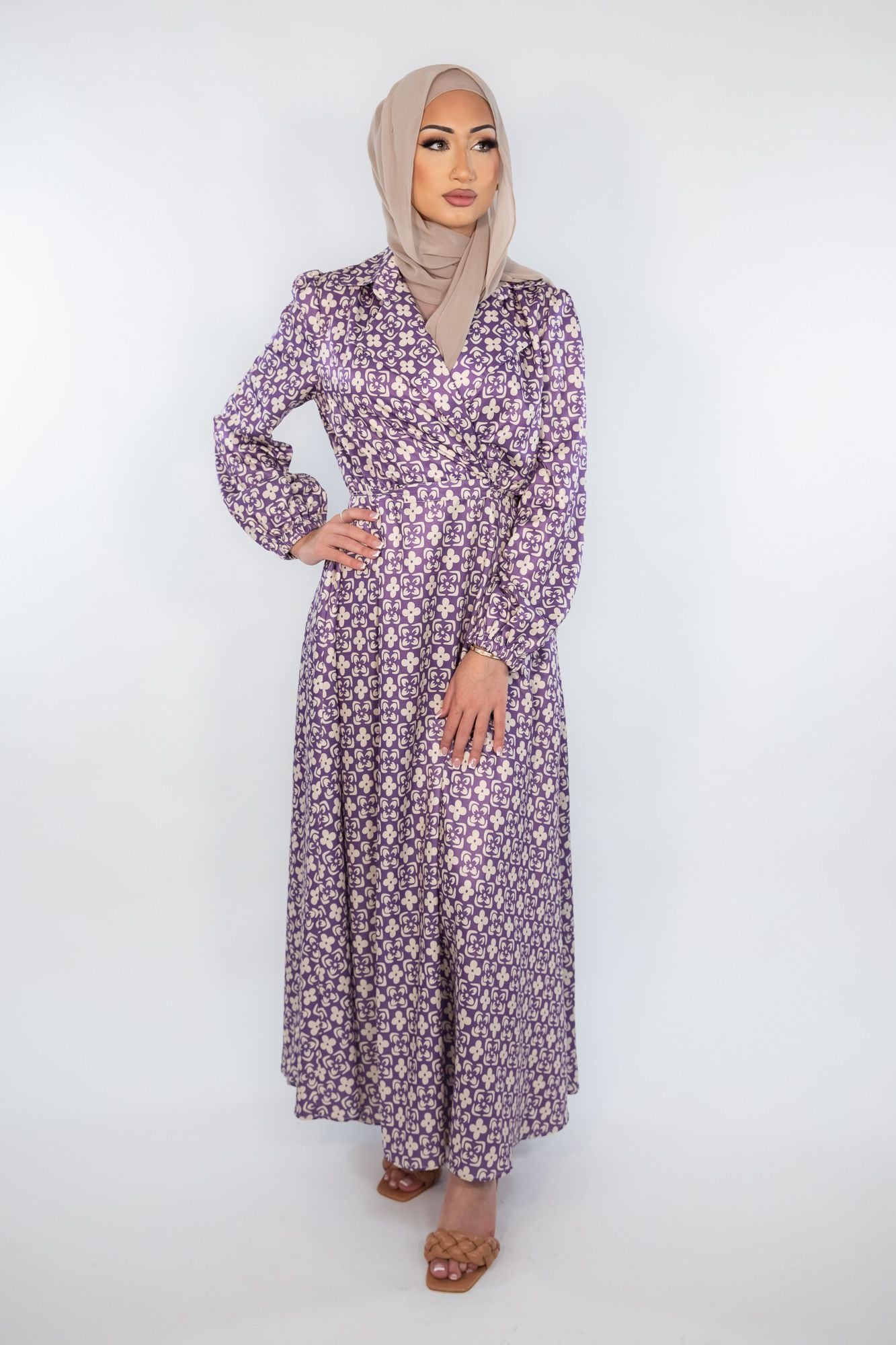 Floral Geo Print Dress