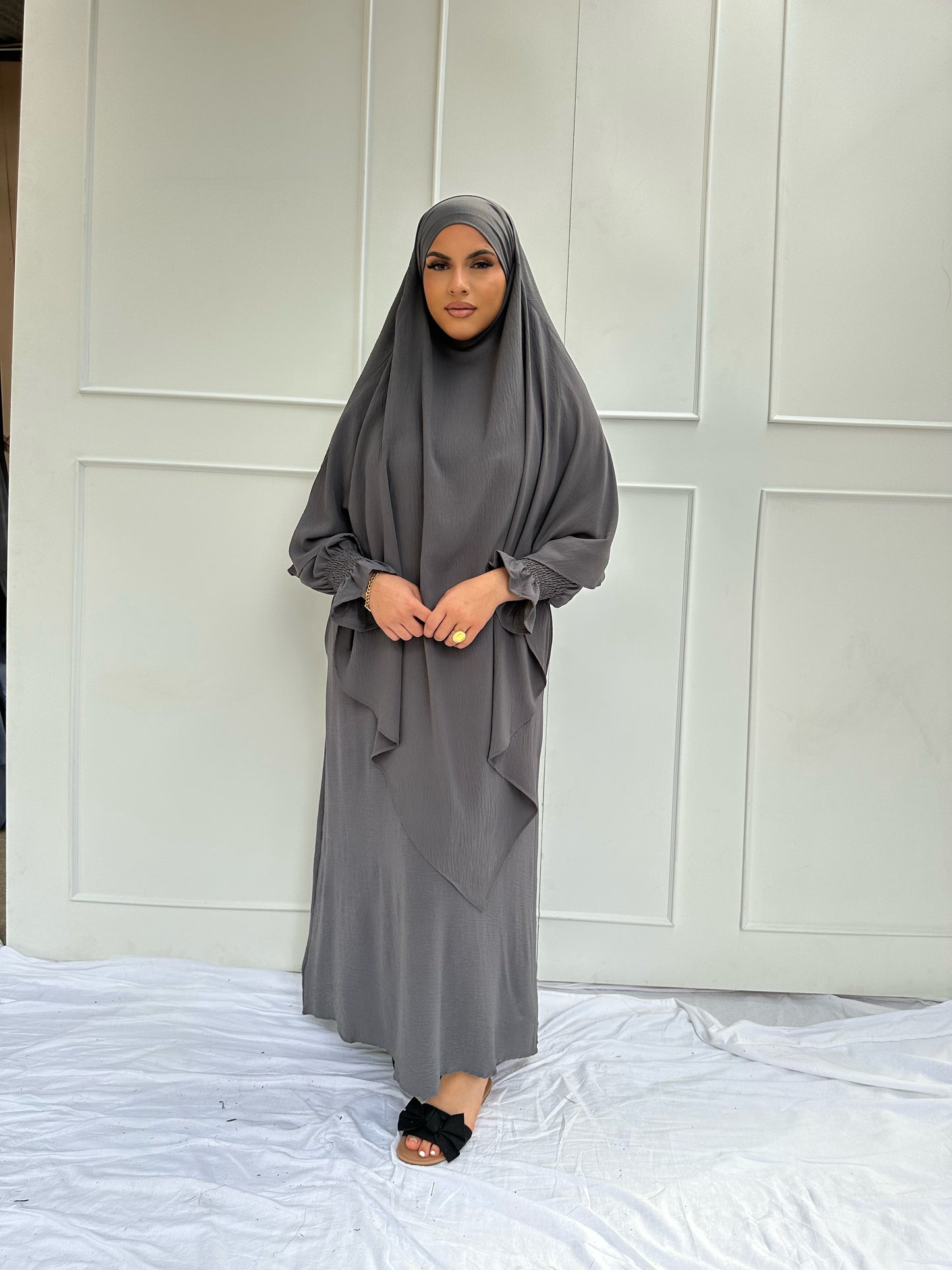 Khadija Abaya Grey