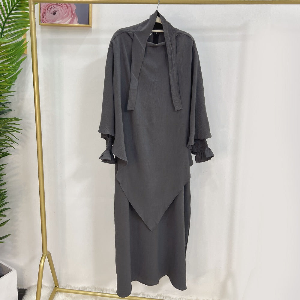 Khadija Abaya Grey