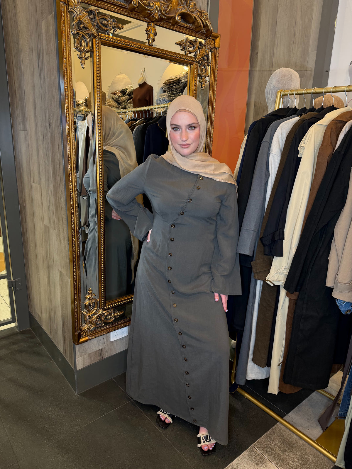 Fatima Button Dress