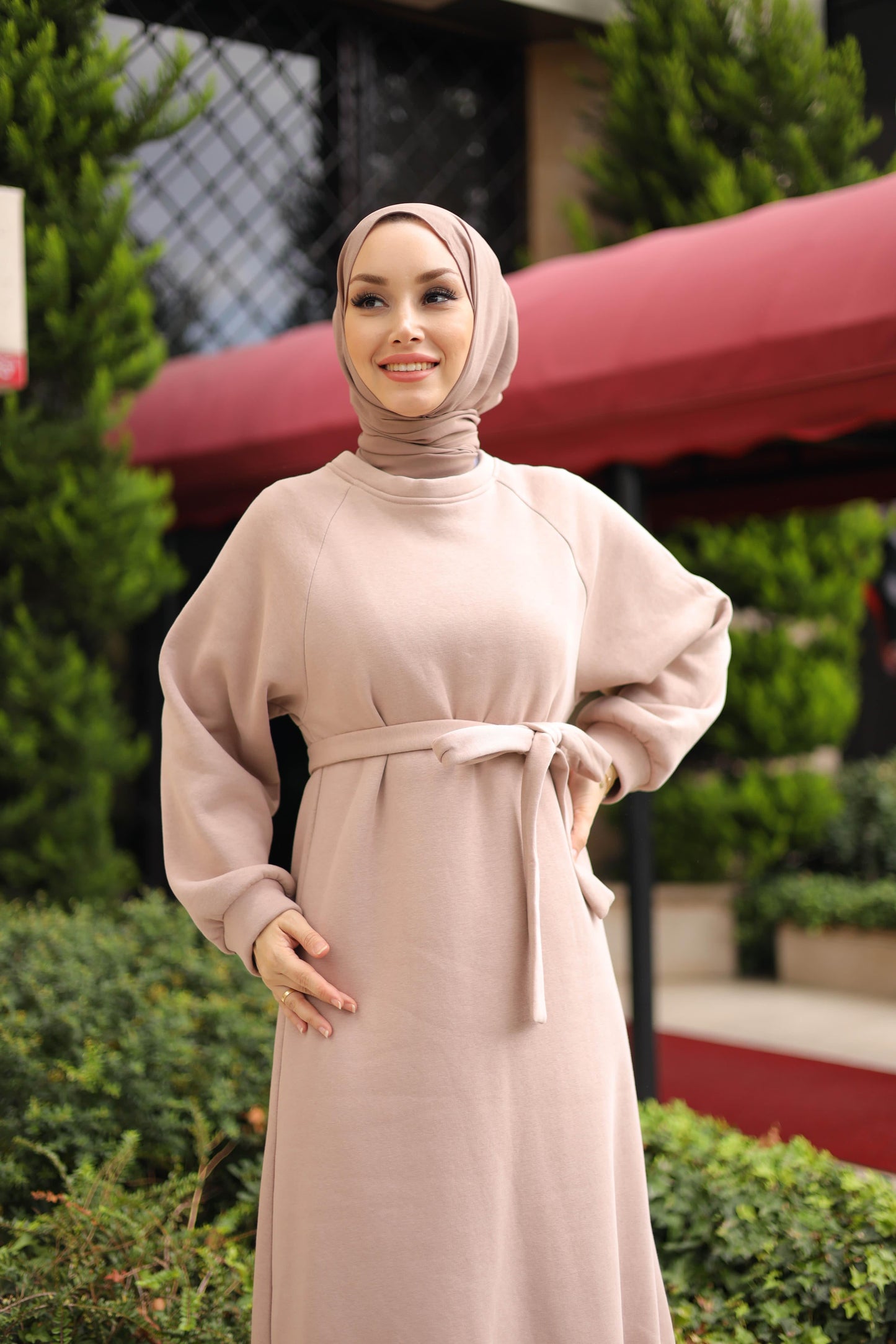 Samira Jumper Dress- Beige