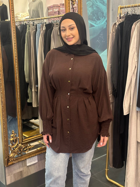 Noorah Top-Brown