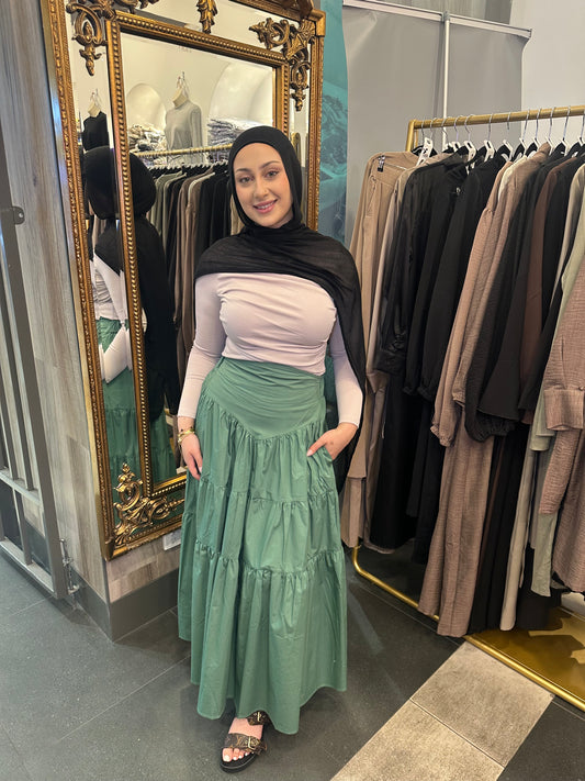 Sandra Skirt-Green