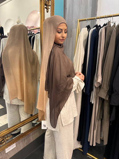 Ombré Hijab-Brown Tones