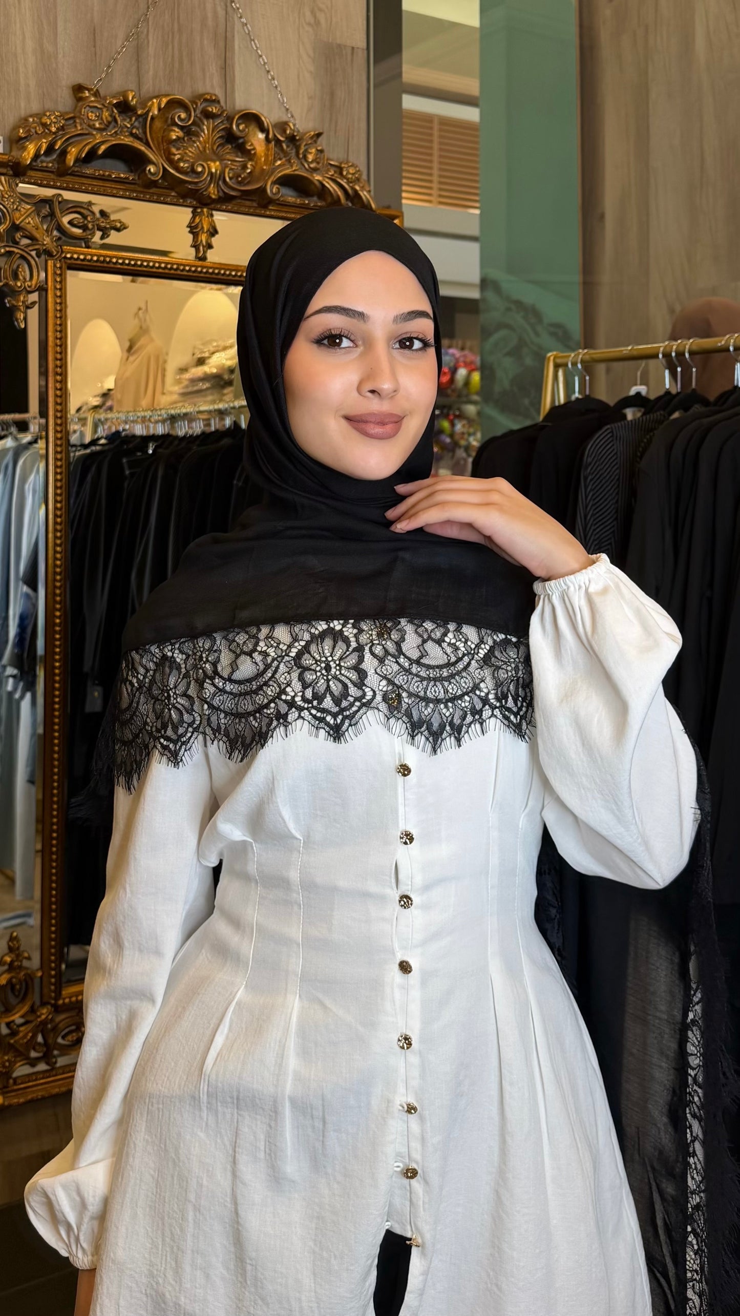 Lace Modal Hijab