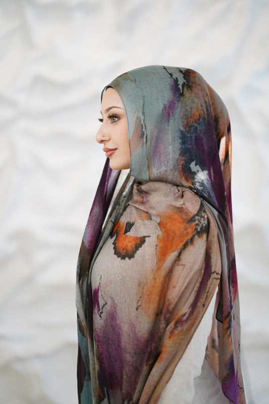 Watercolour Modal Hijab