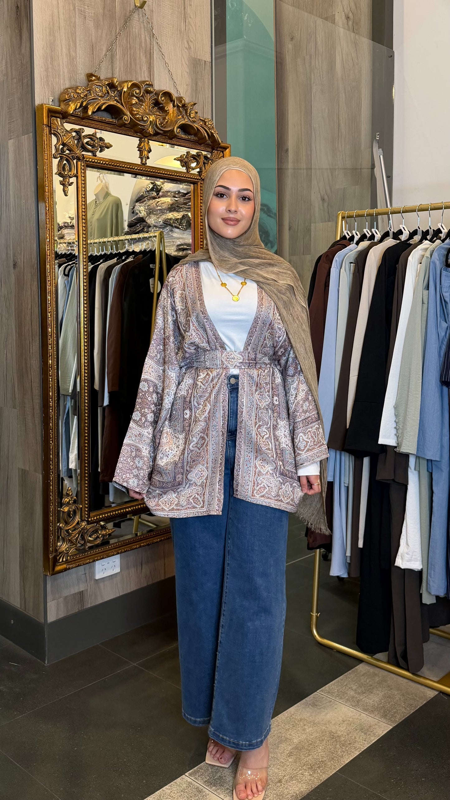 Short Pashmina Abaya