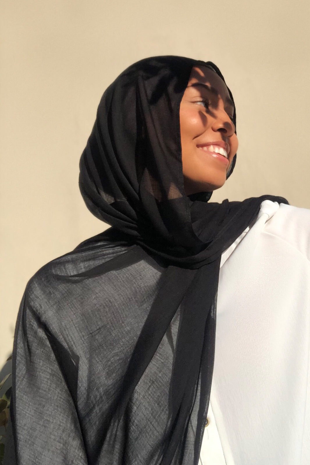 Black modal hijab