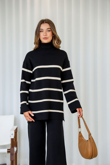 Stripe Set-Black