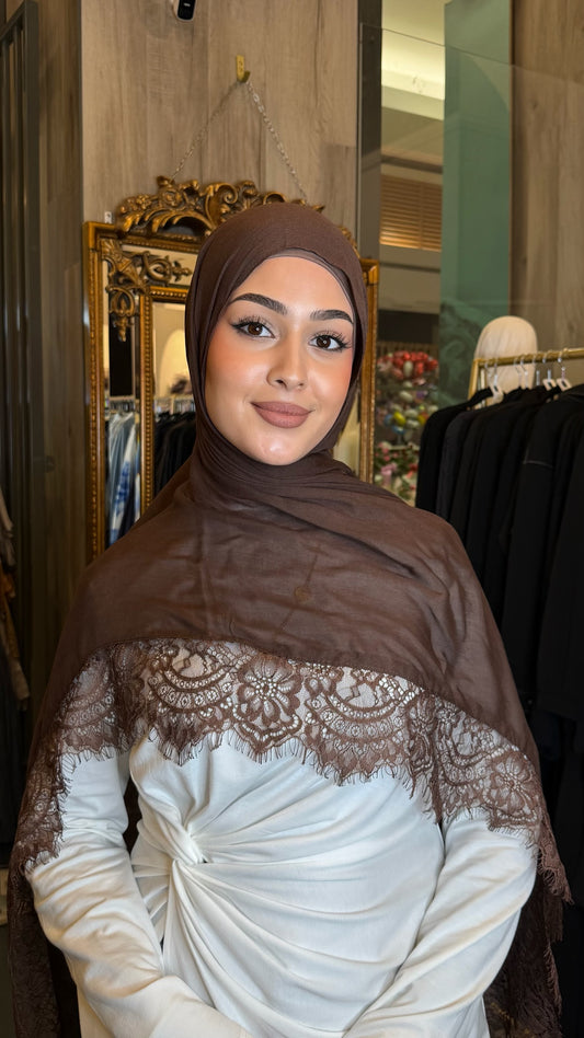 Lace Hijabs/Matching Cap