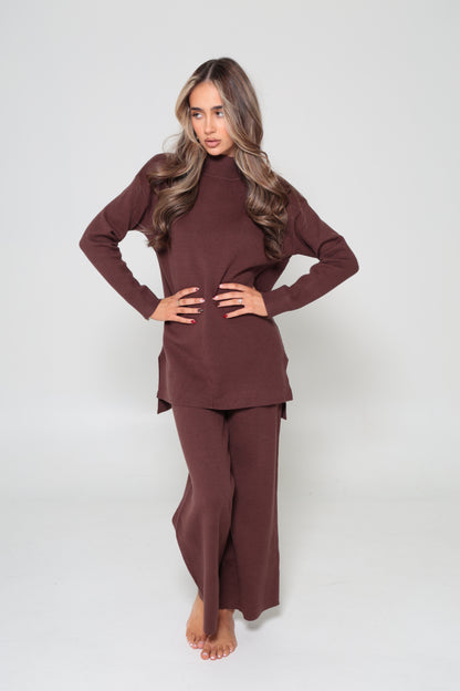 Mariam Knit Set Chocolate