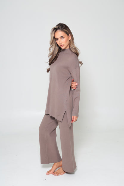 Mariam Knit Set Mocha