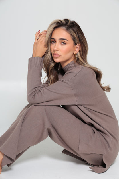 Mariam Knit Set Mocha