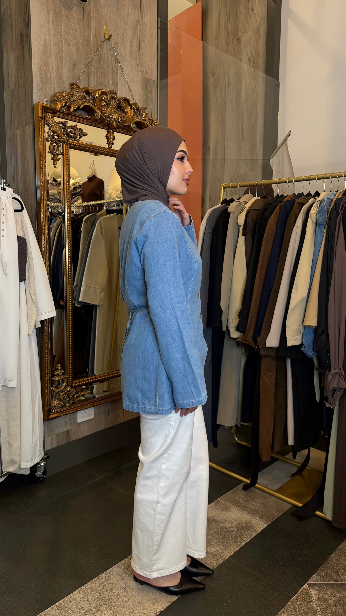 Manar Denim Top