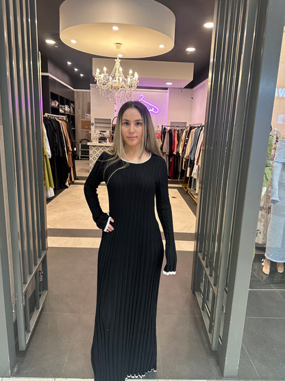 Samah ribbed dress (Black