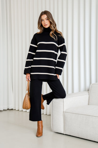 Stripe Set-Black