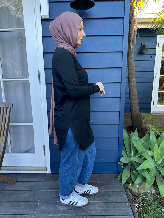 Basic black top- Long
