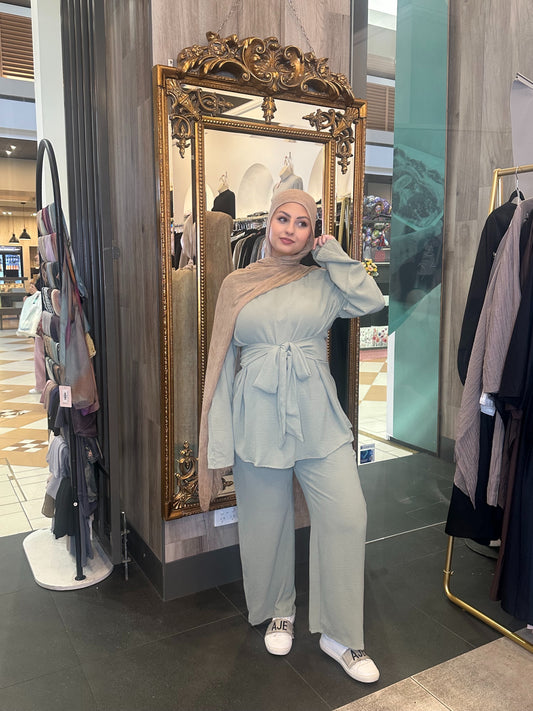 Myra tie set- Olive Green