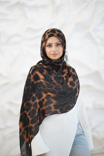 Leopard Print Modal Hijab