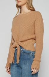 Tie Front Knit Top