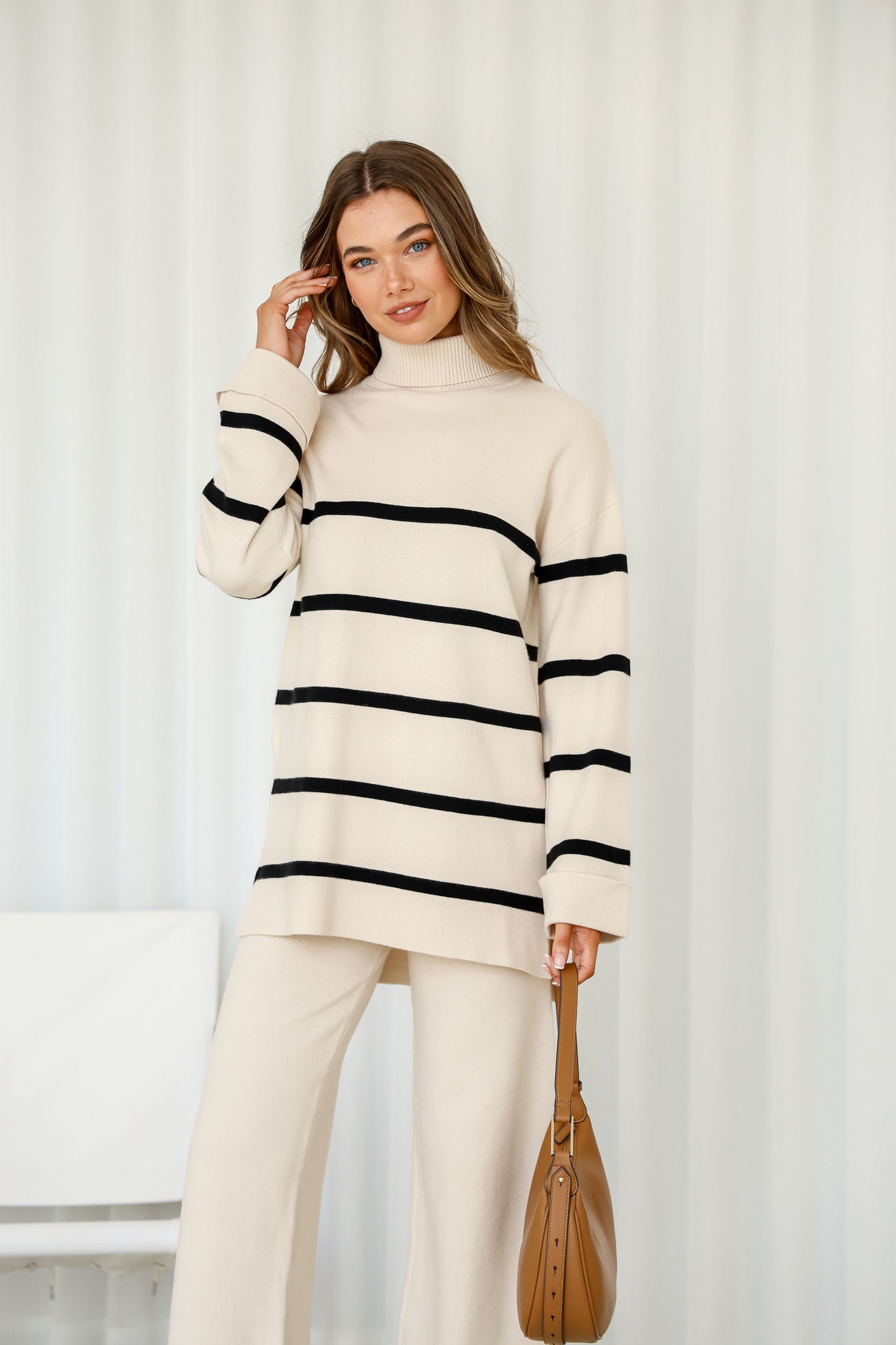 Stripe Set-Beige