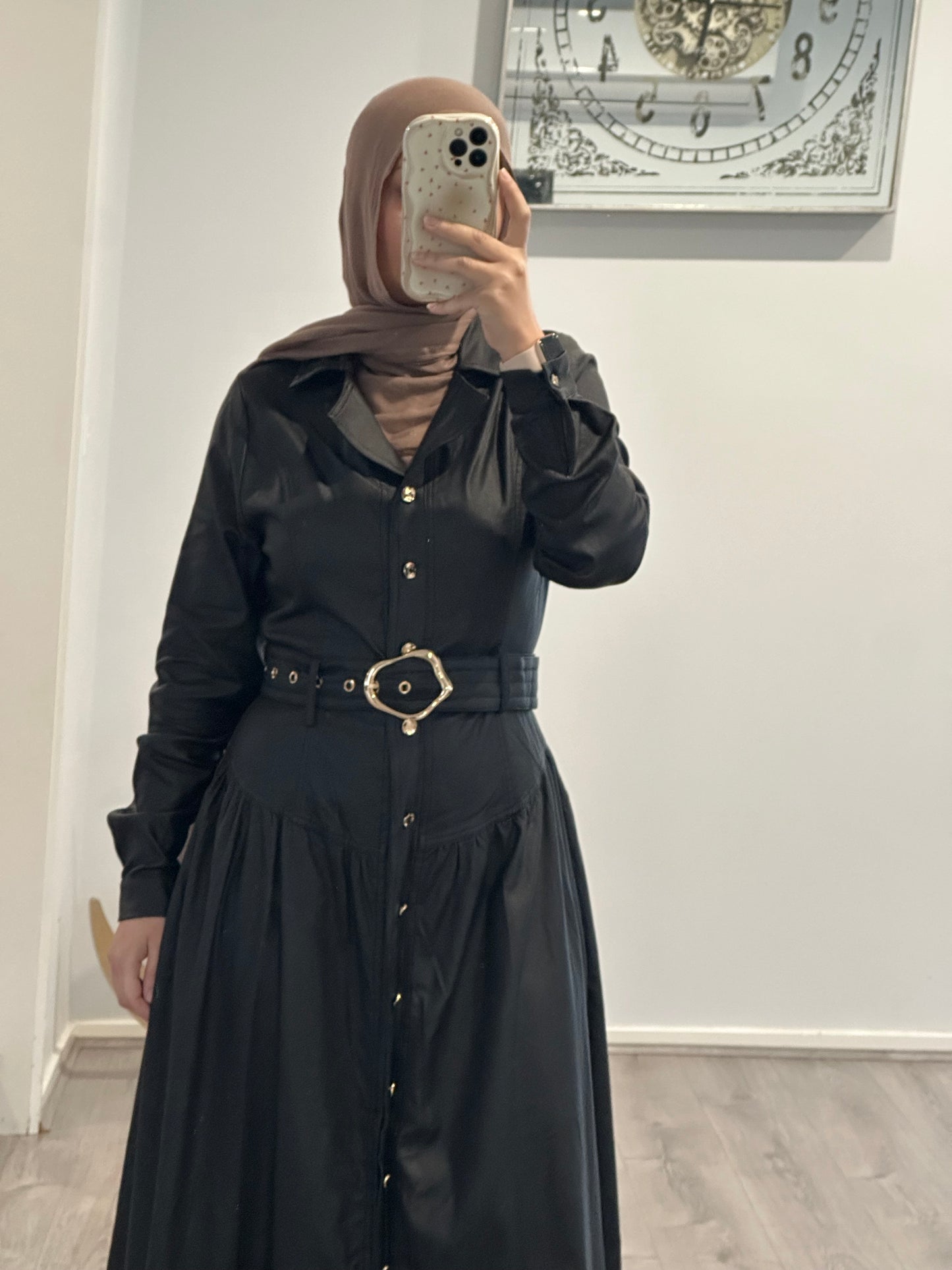 Faux Leather Dress