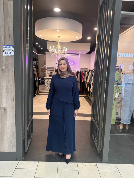 Cedra Dress- Navy