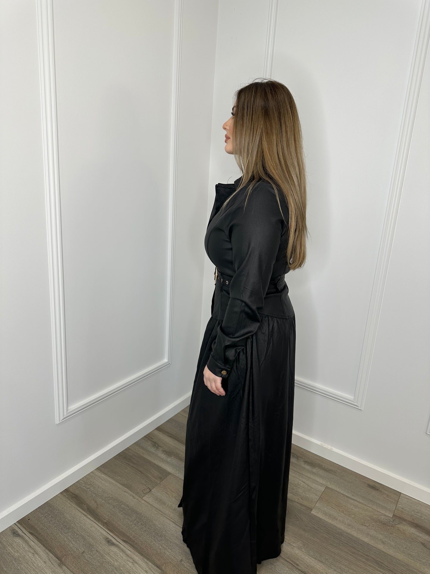 Faux Leather Dress