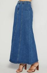 Maxi-Denim Skirt Pannel