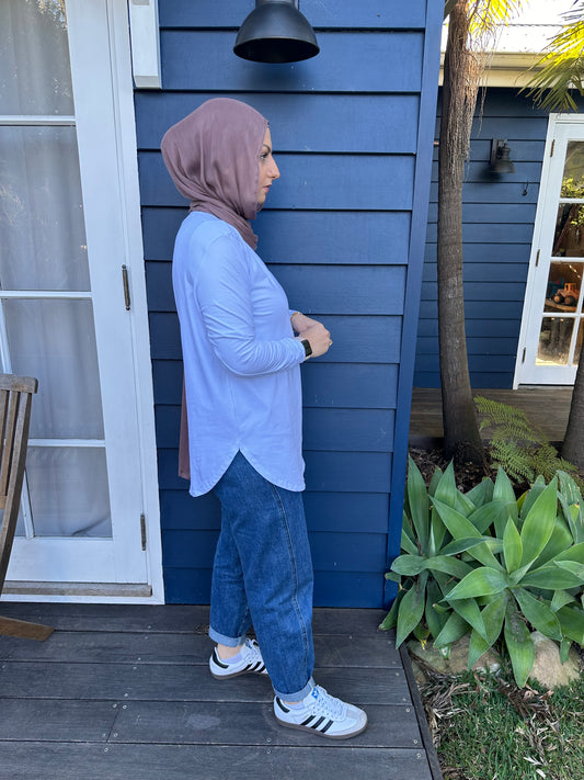 Basic white top- short
