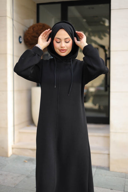 Saja Jumper Dress- Black