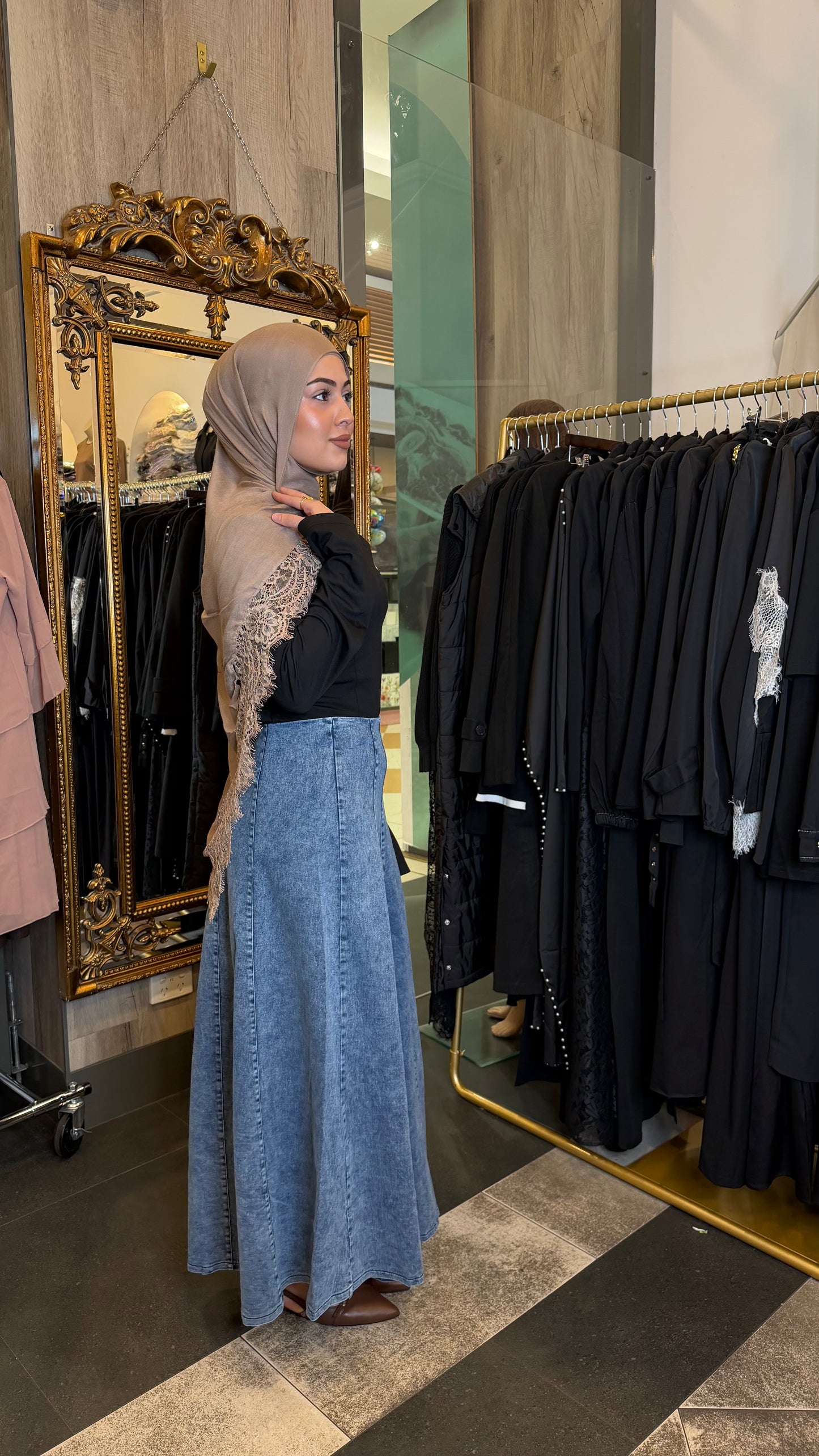 Selin Denim Skirt