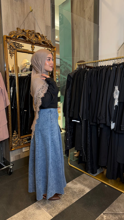 Selin Denim Skirt