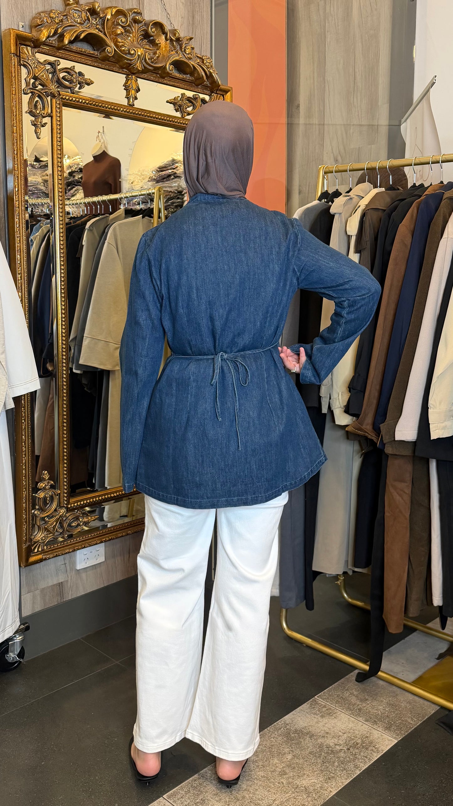 Manar Denim Top