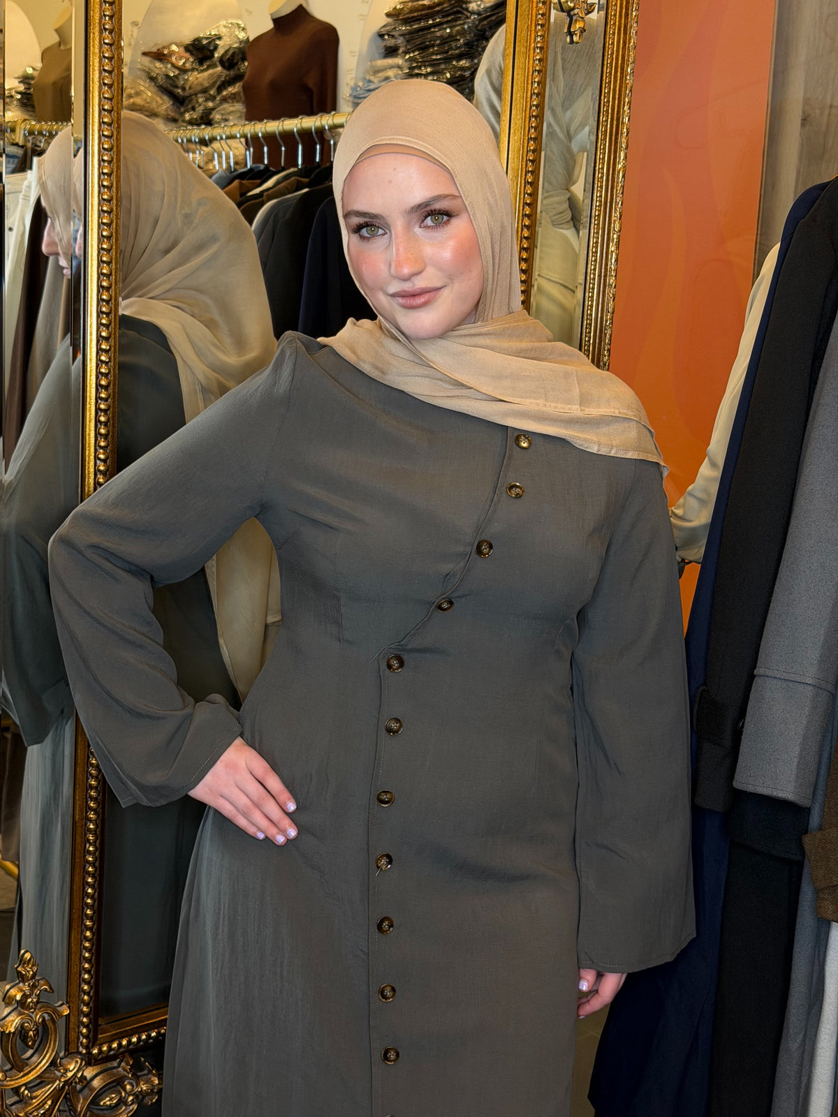 Fatima Button Dress