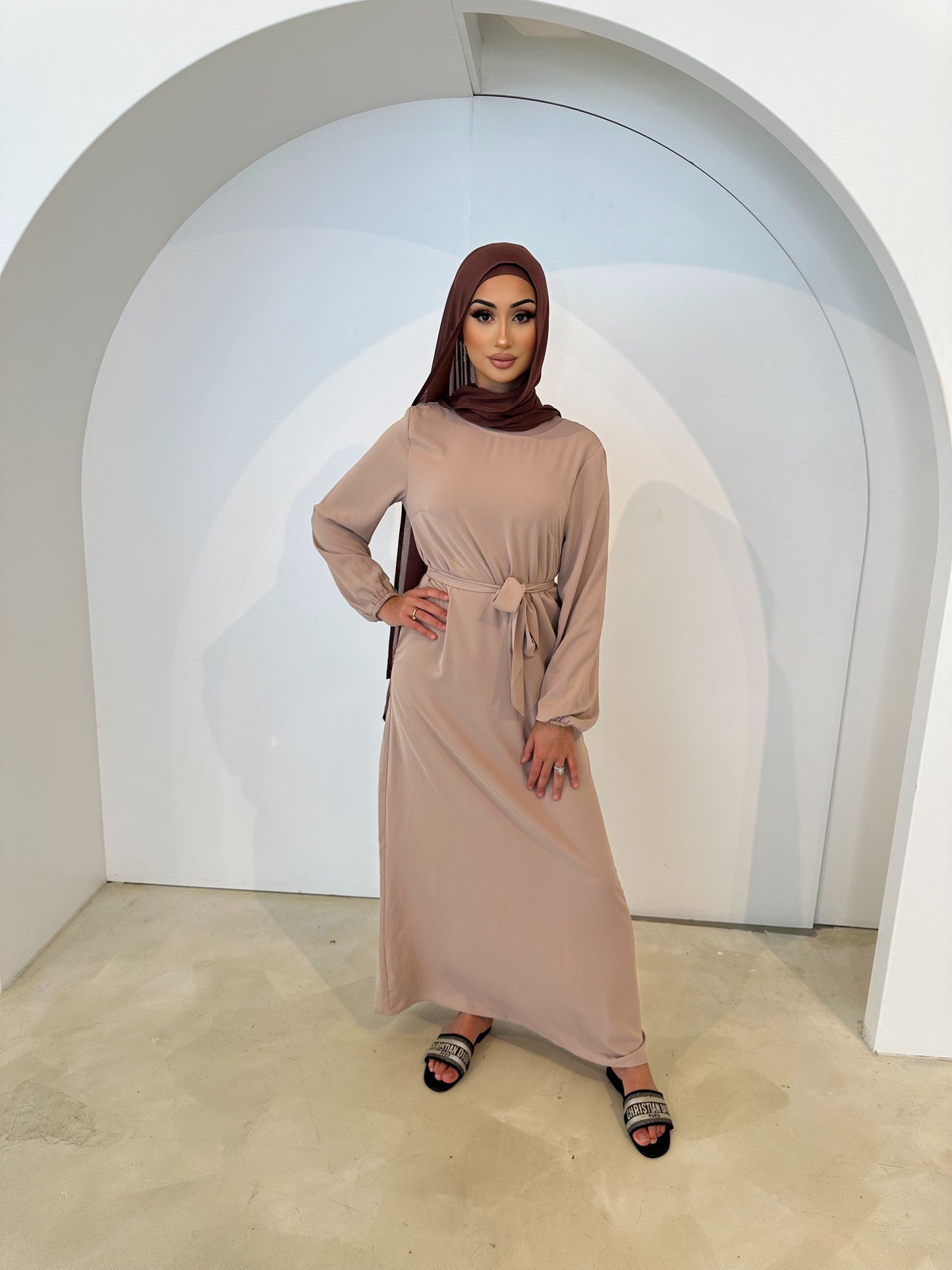 Rahma Abaya Set-Beige