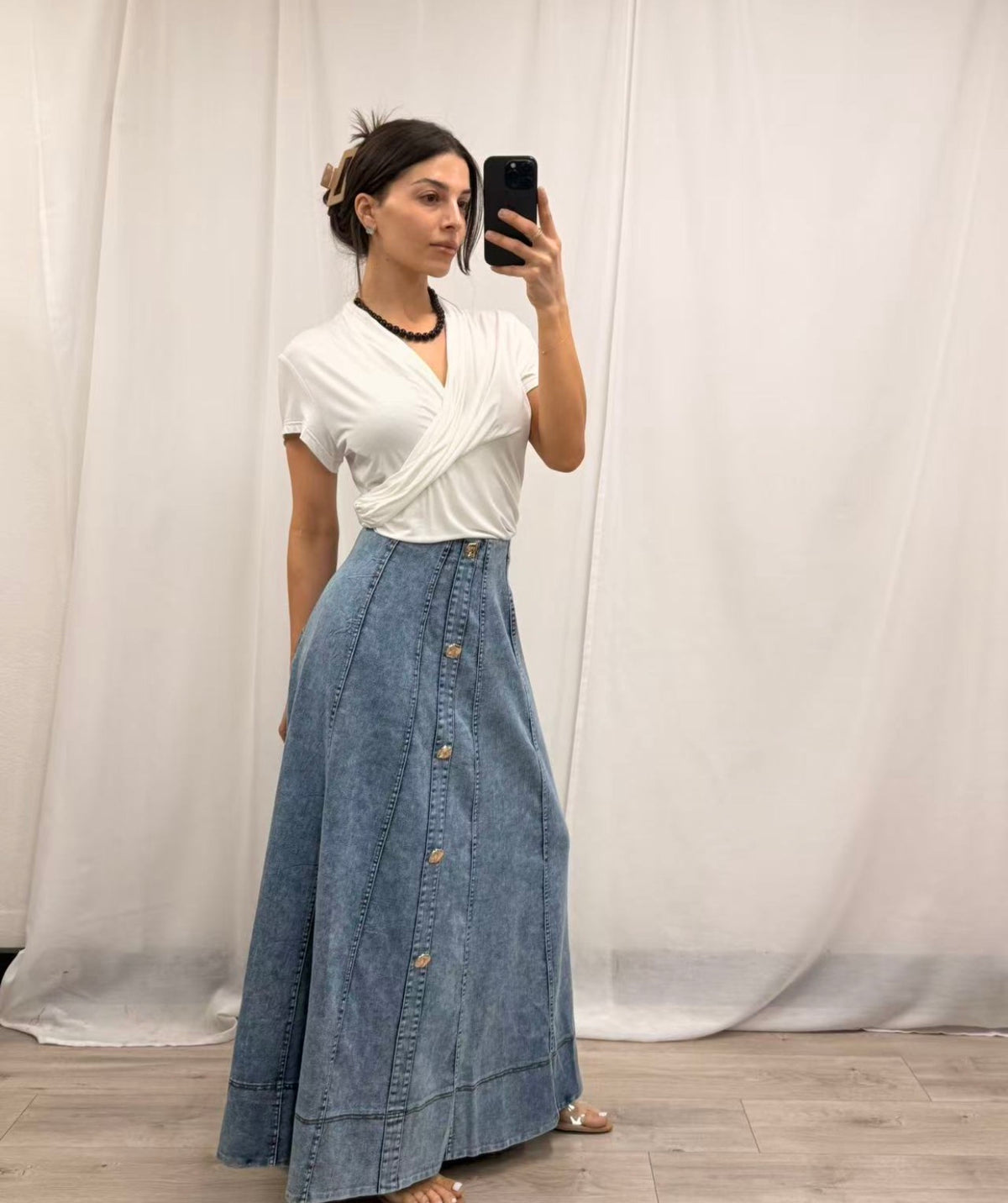 Ela Denim Skirt
