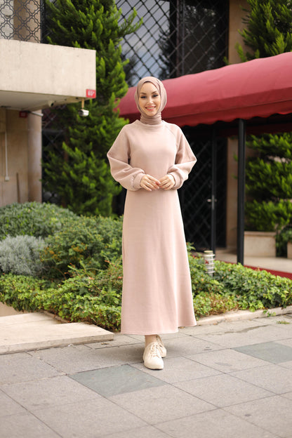 Samira Jumper Dress- Beige