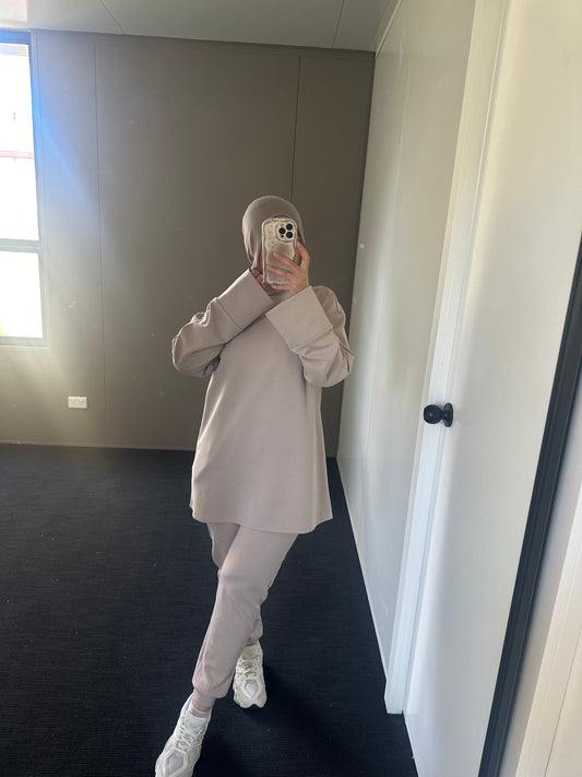 TrackSuit Set Beige