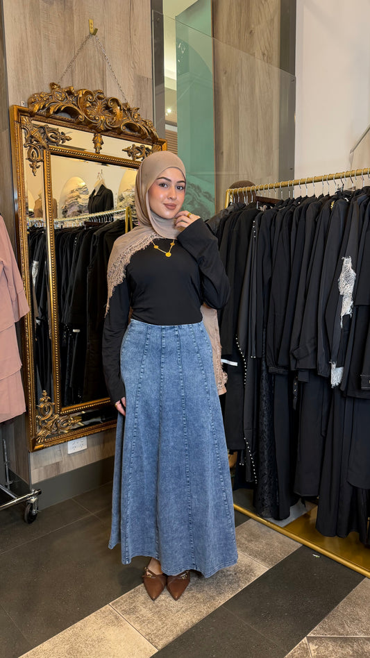 Selin Denim Skirt