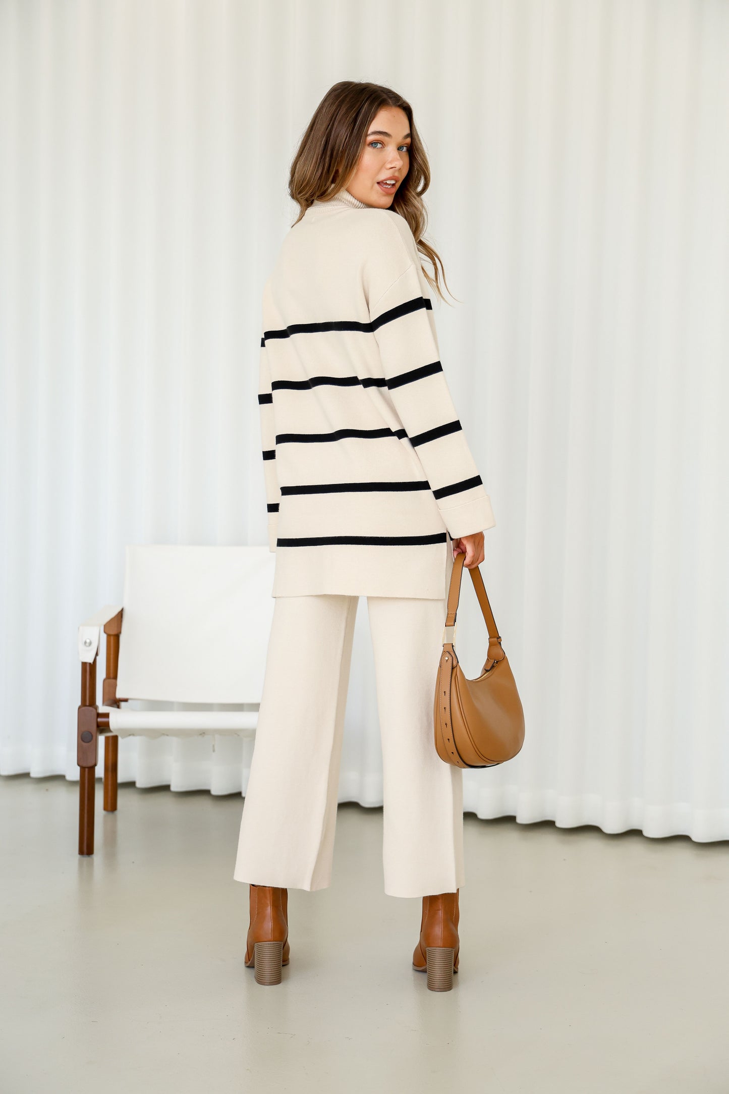 Stripe Set-Beige